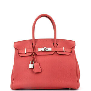 Hermes Birkin 30 Red Togo with Palladium Hardware